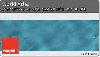 Satellite Panoramic Map of the Area around 6° 7' 16" S, 157° 19' 29" E