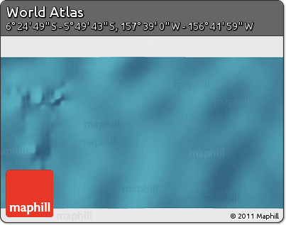 Satellite 3D Map of the Area around 6° 7' 16" S, 157° 10' 30" W
