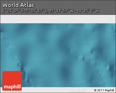 Satellite 3D Map of the Area around 6° 7' 16" S, 15° 13' 29" W