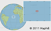 Savanna Style Location Map of the area around 6° 7' 16" S, 15° 13' 29" W
