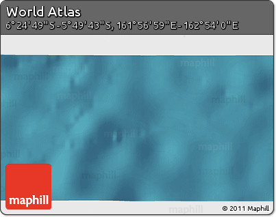 Satellite 3D Map of the Area around 6° 7' 16" S, 162° 25' 30" E