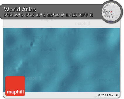 Satellite 3D Map of the Area around 6° 7' 16" S, 163° 16' 30" E
