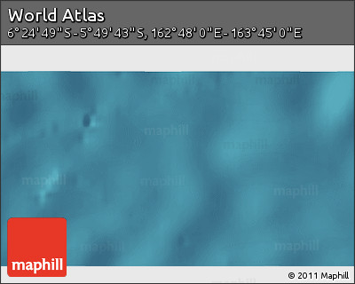 Satellite 3D Map of the Area around 6° 7' 16" S, 163° 16' 30" E