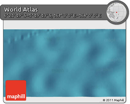 Satellite 3D Map of the Area around 6° 7' 16" S, 167° 31' 30" E