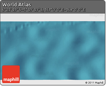 Satellite 3D Map of the Area around 6° 7' 16" S, 167° 31' 30" E