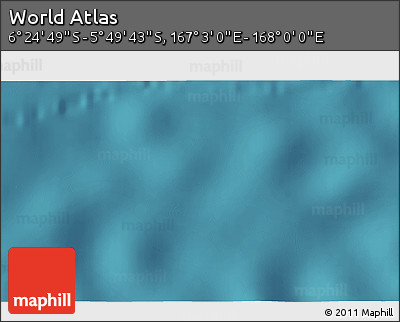 Satellite 3D Map of the Area around 6° 7' 16" S, 167° 31' 30" E