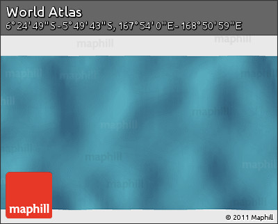 Satellite 3D Map of the Area around 6° 7' 16" S, 168° 22' 30" E