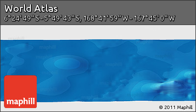 Political Panoramic Map of the Area around 6° 7' 16" S, 168° 13' 29" W