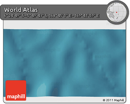 Satellite 3D Map of the Area around 6° 7' 16" S, 169° 13' 29" E