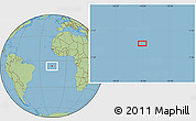 Savanna Style Location Map of the area around 6° 7' 16" S, 16° 4' 29" W
