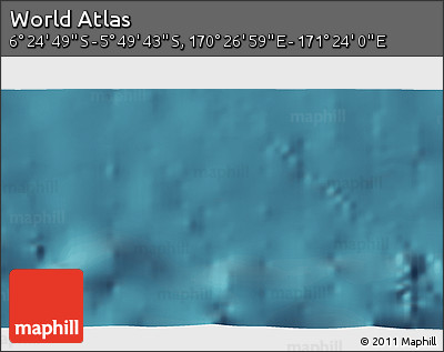 Satellite 3D Map of the Area around 6° 7' 16" S, 170° 55' 30" E