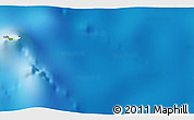 Physical 3D Map of the area around 6° 7' 16" S, 177° 43' 29" E
