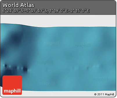 Satellite 3D Map of the Area around 6° 7' 16" S, 1° 46' 29" E
