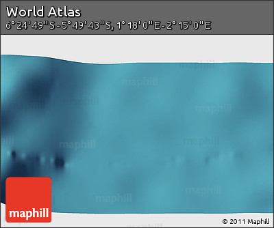 Satellite 3D Map of the Area around 6° 7' 16" S, 1° 46' 29" E