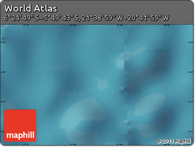 Satellite Map of the Area around 6° 7' 16" S, 21° 10' 29" W
