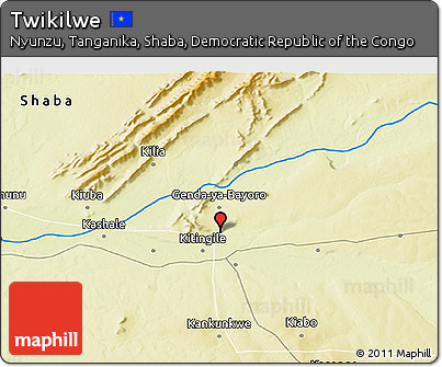 Physical 3D Map of Twikilwe