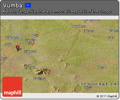 Satellite Panoramic Map of Vumba