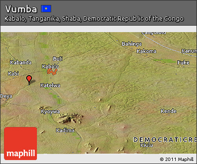 Satellite Panoramic Map of Vumba