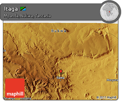 Physical 3D Map of Itaga