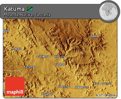 Physical 3D Map of Katuma