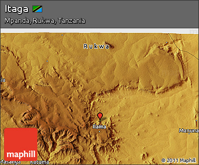 Physical 3D Map of Itaga