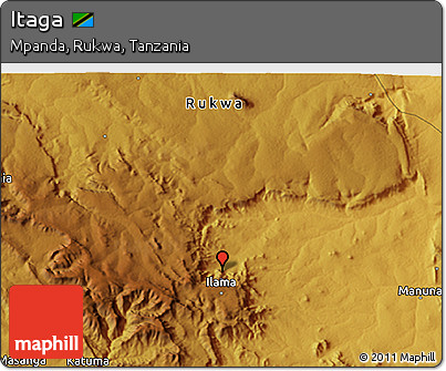 Physical 3D Map of Itaga