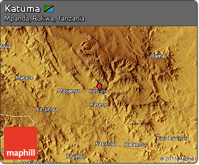 Physical 3D Map of Katuma