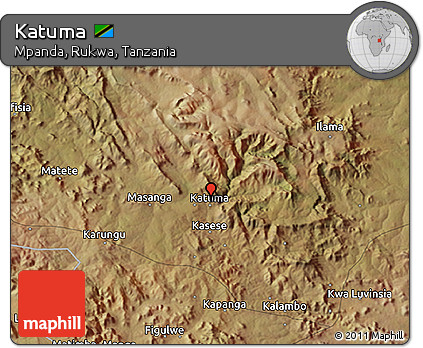 Satellite 3D Map of Katuma