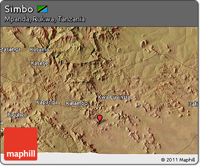 Satellite 3D Map of Simbo