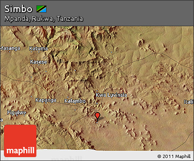Satellite 3D Map of Simbo
