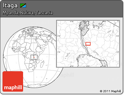 Blank Location Map of Itaga
