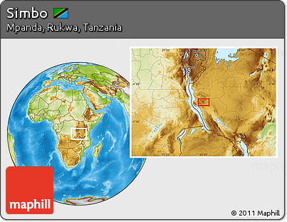 Physical Location Map of Simbo