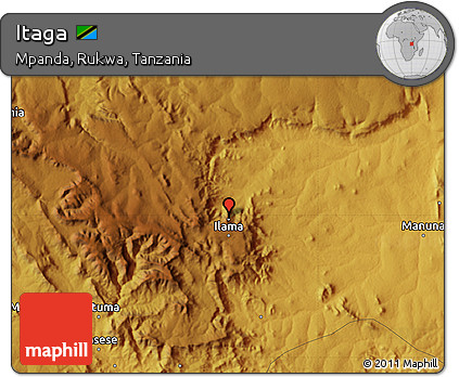 Physical Map of Itaga