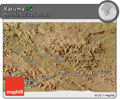 Satellite Panoramic Map of Katuma