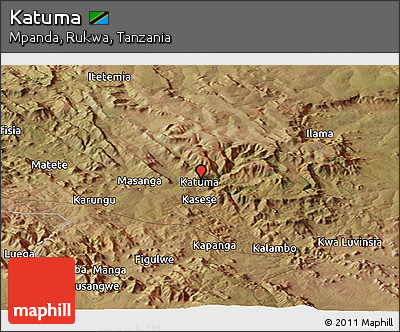 Satellite Panoramic Map of Katuma