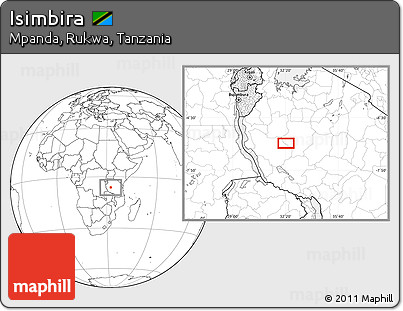 Blank Location Map of Isimbira