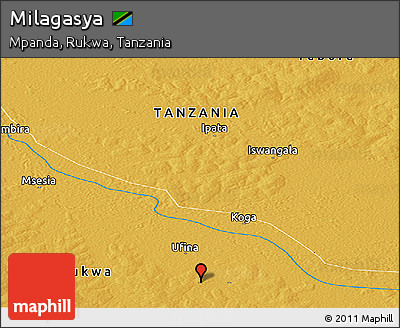 Physical Panoramic Map of Milagasya