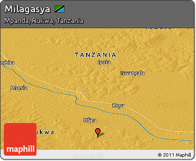Physical Panoramic Map of Milagasya