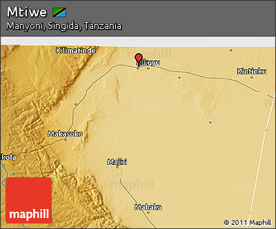 Physical 3D Map of Mtiwe