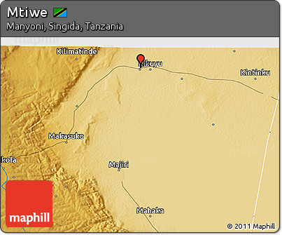 Physical 3D Map of Mtiwe