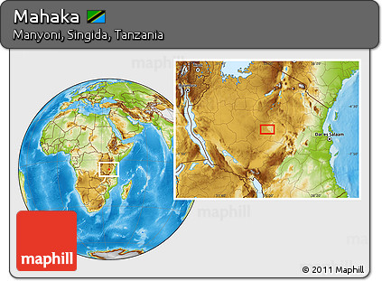 Physical Location Map of Mahaka
