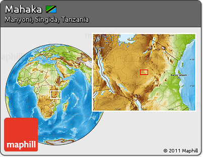Physical Location Map of Mahaka