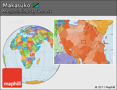 Political Location Map of Makasuko