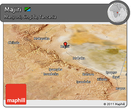 Satellite Panoramic Map of Majiri