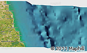 Satellite 3D Map of the area around 6° 7' 16" S, 34° 46' 29" W