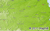 Physical Map of the area around 6° 7' 16" S, 35° 37' 30" W