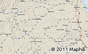 Shaded Relief Map of the area around 6° 7' 16" S, 35° 37' 30" W