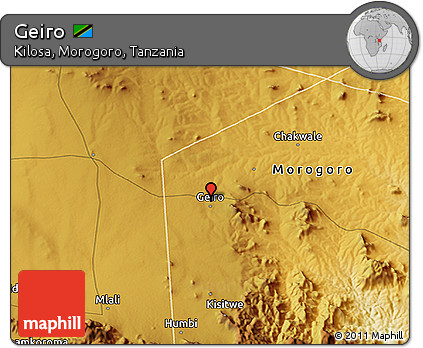 Physical 3D Map of Geiro