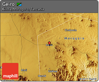 Physical 3D Map of Geiro