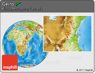 Physical Location Map of Geiro